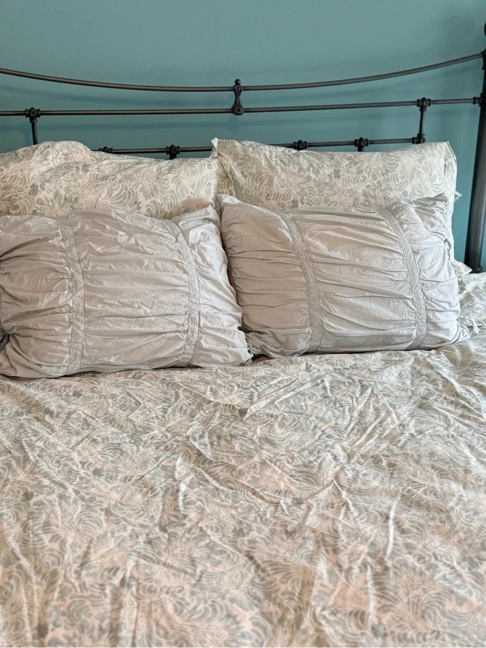 Pottery Barn seafoam green
